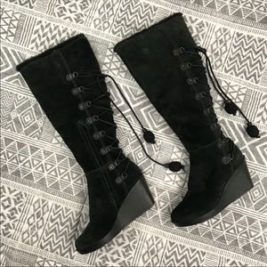 Suede Cole Haan Nike Air knee boots
